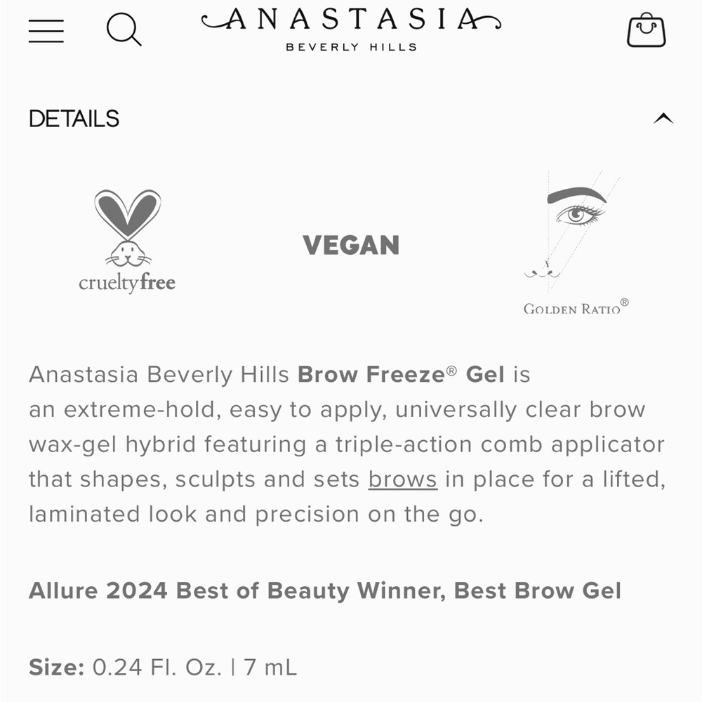 NIB Anastasia Beverly Hills Brow Freeze Gel - Picture 2 of 4